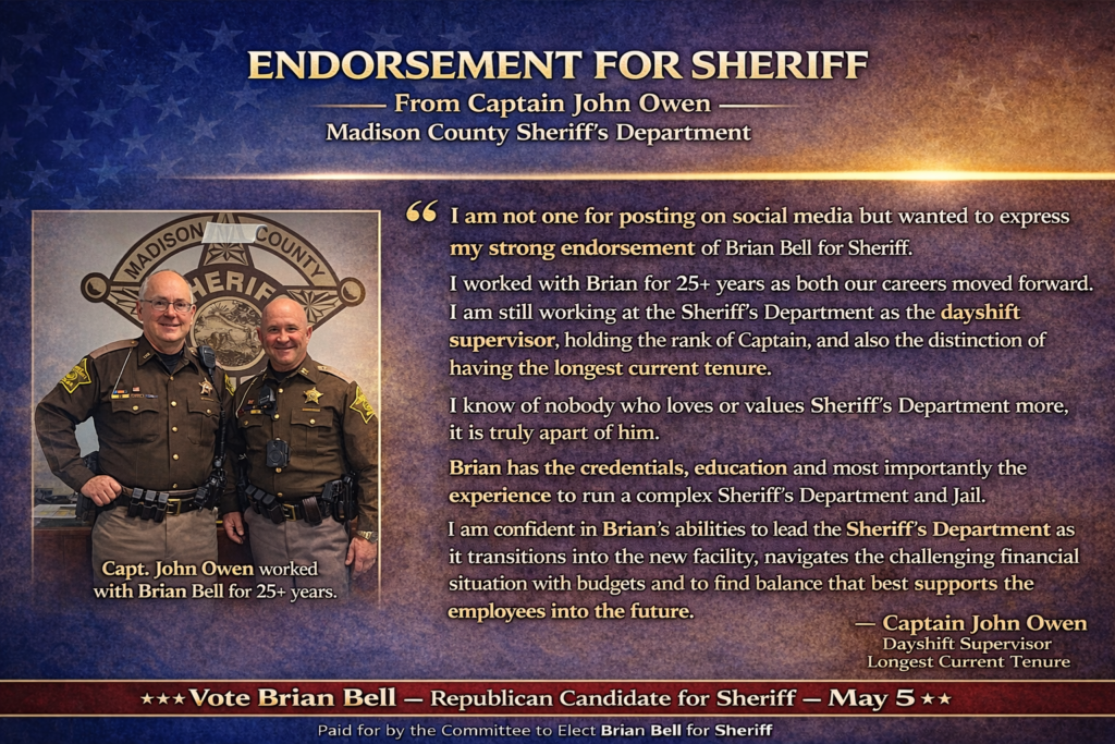 - Elect Brian Bell for Sheriff